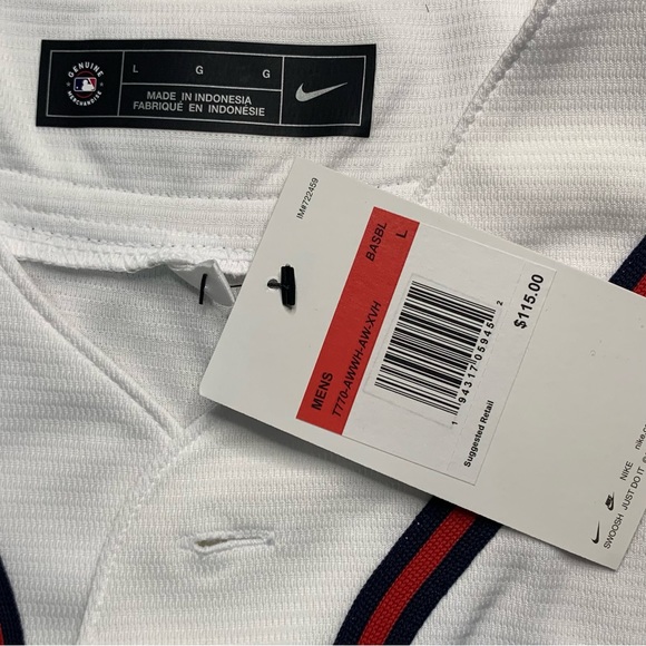 Nike Atlanta Braves Jersey White Size Large - Picture 2 of 3